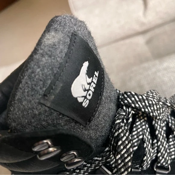 Sorel Black and White Winter Boots - Picture 3 of 7